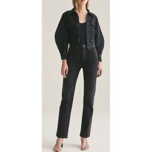 Agolde Lana Mid Rise Straight Leg Jeans